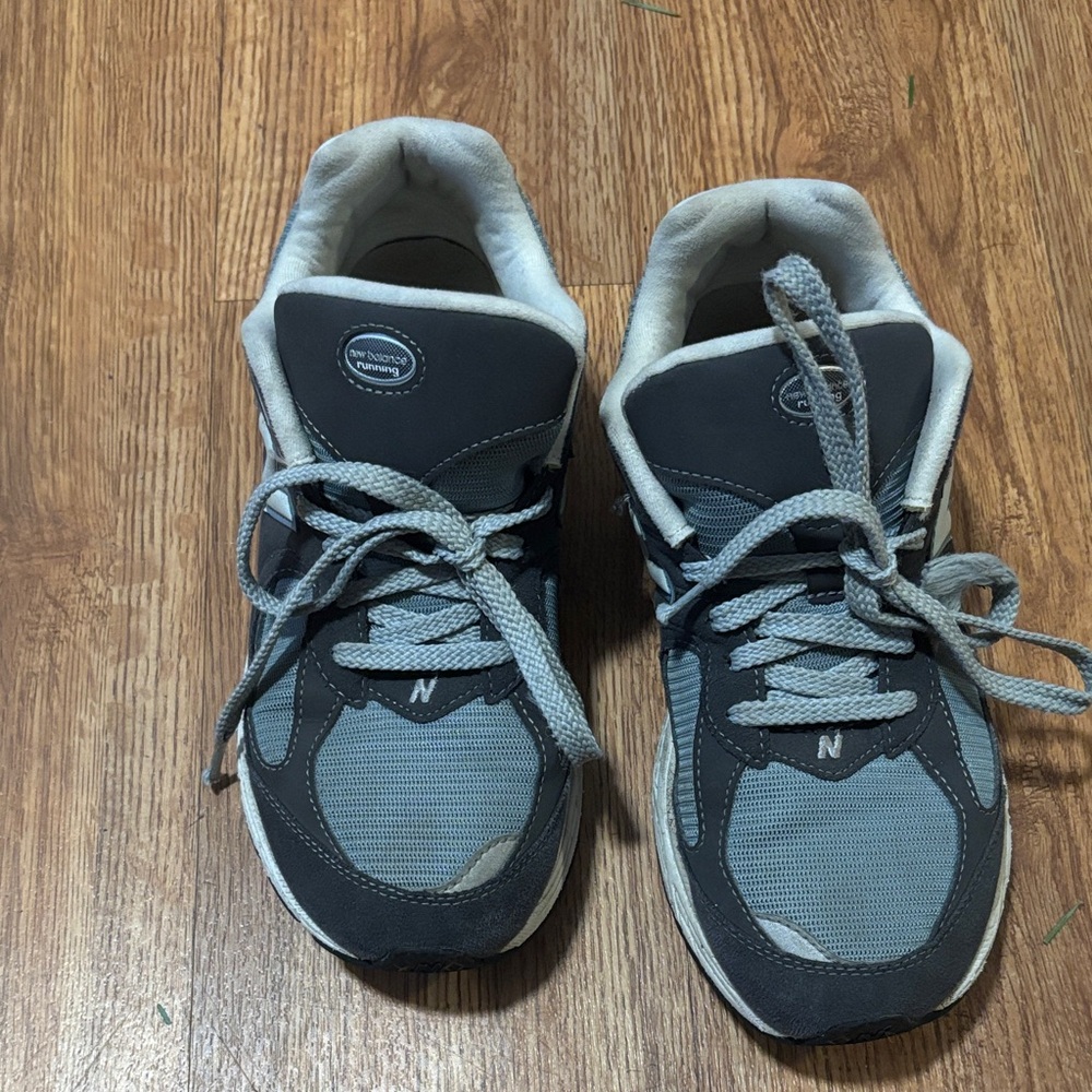 New Balance Charcoal and White Running Shoes